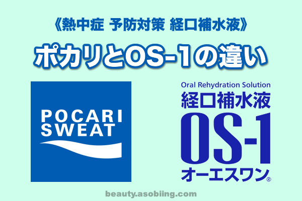 ポカリ OS-1 熱中症 予防 対策 経口補水液